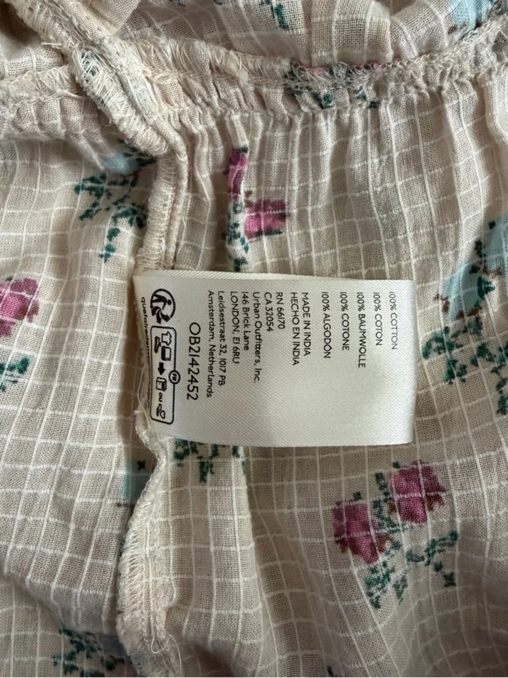 NWT Free People Sundown Ivory Combo Ditsy Floral Tunic Dress‎